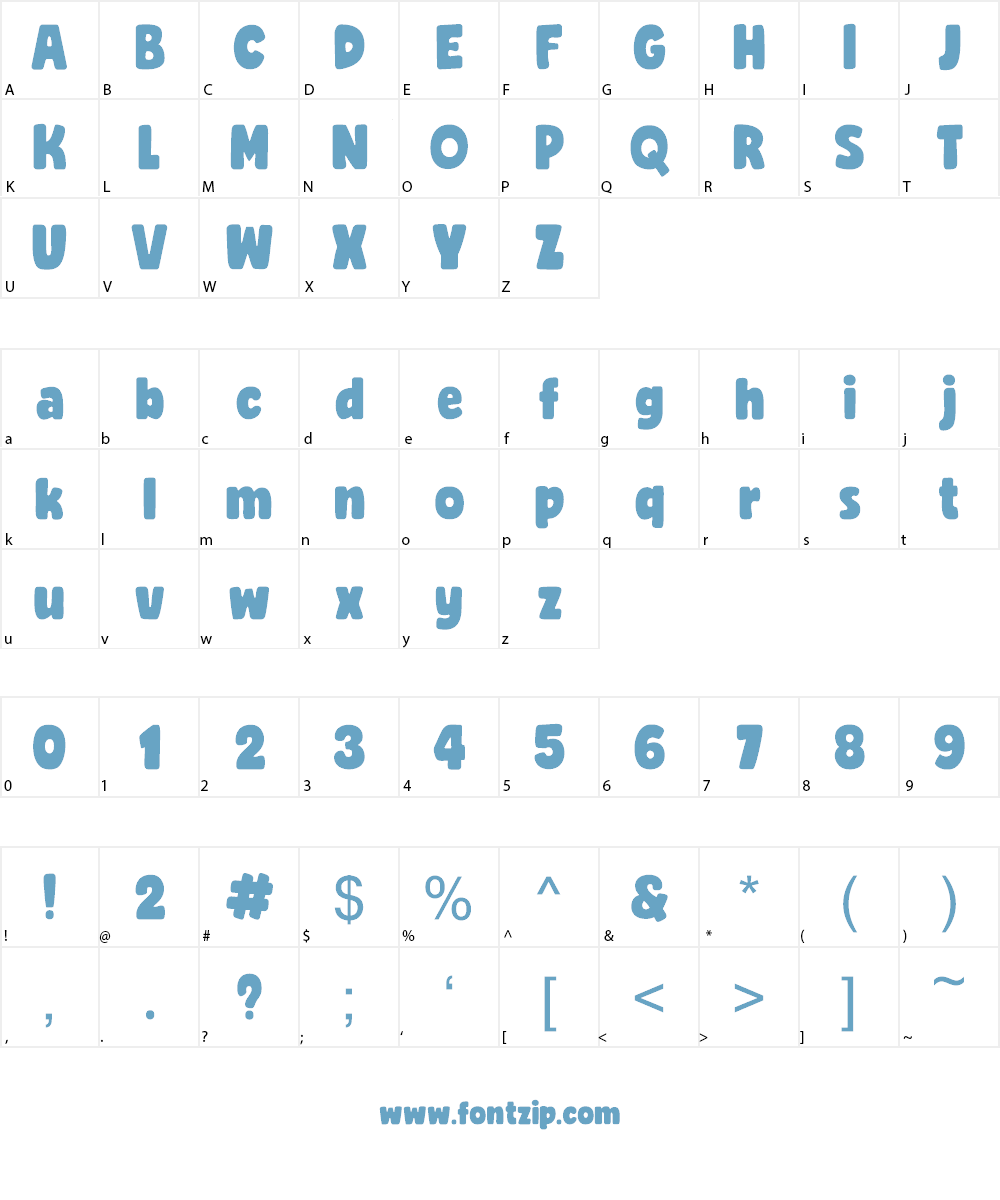 Rocco Font Character